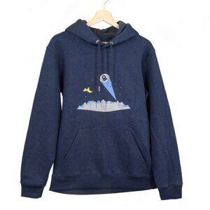 NEW - Proton Unisex Vigilante Reflective Hoodie, Heather Navy - Size US M